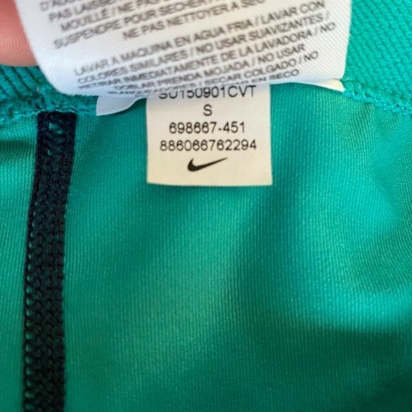 NWOT Nike Pro Compression Capri Pants Womens Small Crops Teal Navy Swirl - Picture 7 of 7